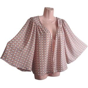 Willow Root Women's Open Front Cardigan‎ Size M Multicolor Party Night Out